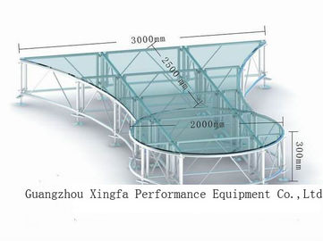 中国 防水カスタマイズされた明確なスリップ防止アクリル樹脂の段階 Platformas 工場
