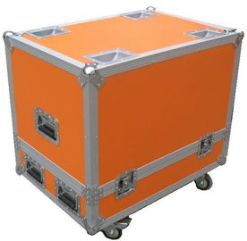 中国 DJ のミキサーの箱のためのオレンジ 12U 飛行場合ハードウェア プラスチック ケース サプライヤー
