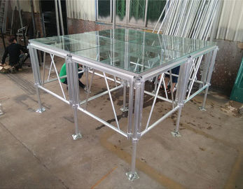 High Loading And Light Weight  1.22 x 1.2 2M Portable Anti-Slip Waterproof  Stage Platforms With Different  Height
