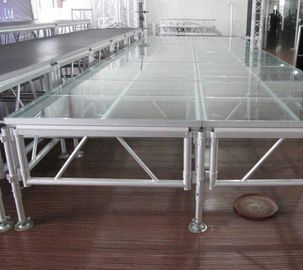 1.22*1.22m High Hardness 18mm Acrylic Stage Platform 380KG/square Meter